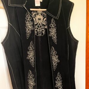 Suede vest